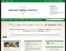 Tablet Screenshot of abegweitanimalhospital.ca